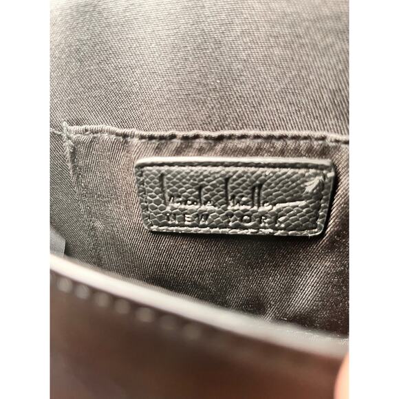 NICOLE MILLER Black Faux Leather Crossbody Bag NWT - Picture 5 of 7